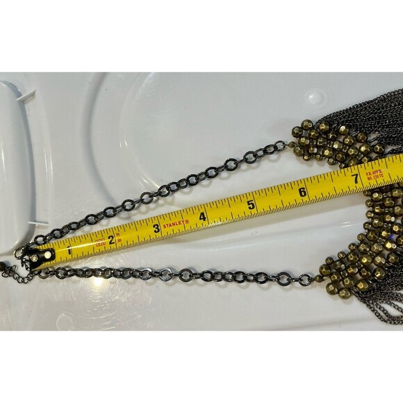 Fun Fashion Jewelry Necklace Gold Tone Cleopatra Style Egyptian Queen Revival - Picture 6 of 7